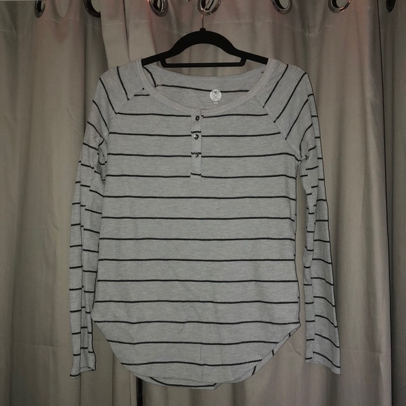 Thermal grey striped shirt - Picture 1 of 3
